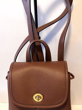 Coach Turn-Lock Backpack